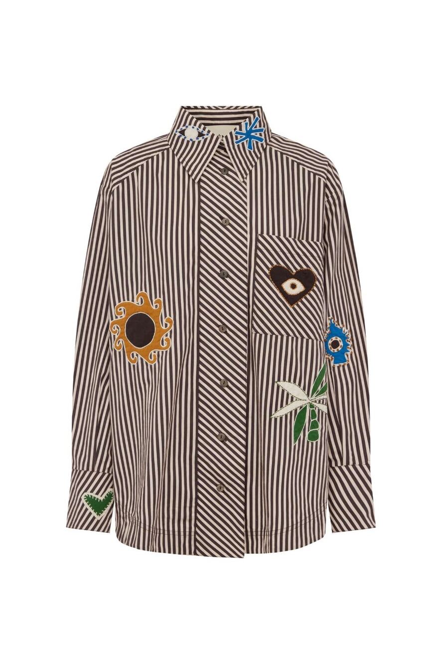 Alemais SIROCCO EMBROIDERED SHIRT